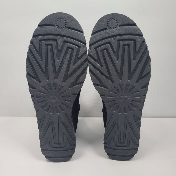 UGG Classic Femme Mini Women's Black Wedge Boots S/N 1104609 US Size 12 - Picture 7 of 9